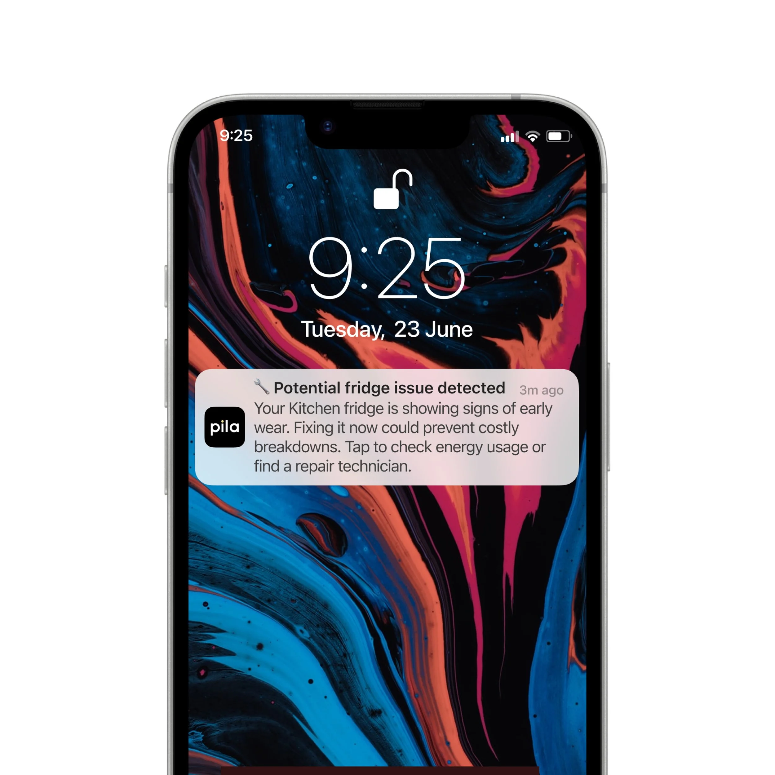 Smart Maintenance Reminders — Pila learns your fridge’s u...